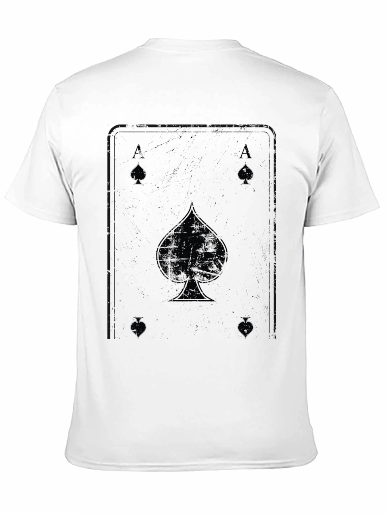 Ace of Spades Graphic Tee - Black Cotton T-Shirt