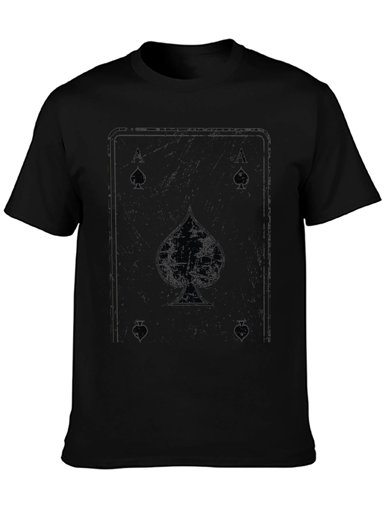 Ace of Spades Graphic Tee - Black Cotton T-Shirt