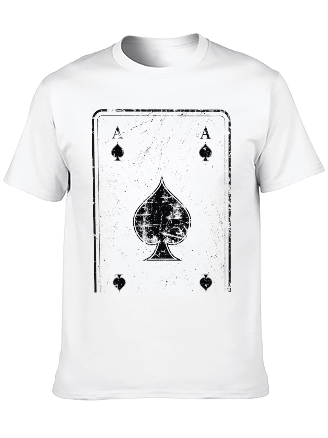 Ace of Spades Graphic Tee - Black Cotton T-Shirt