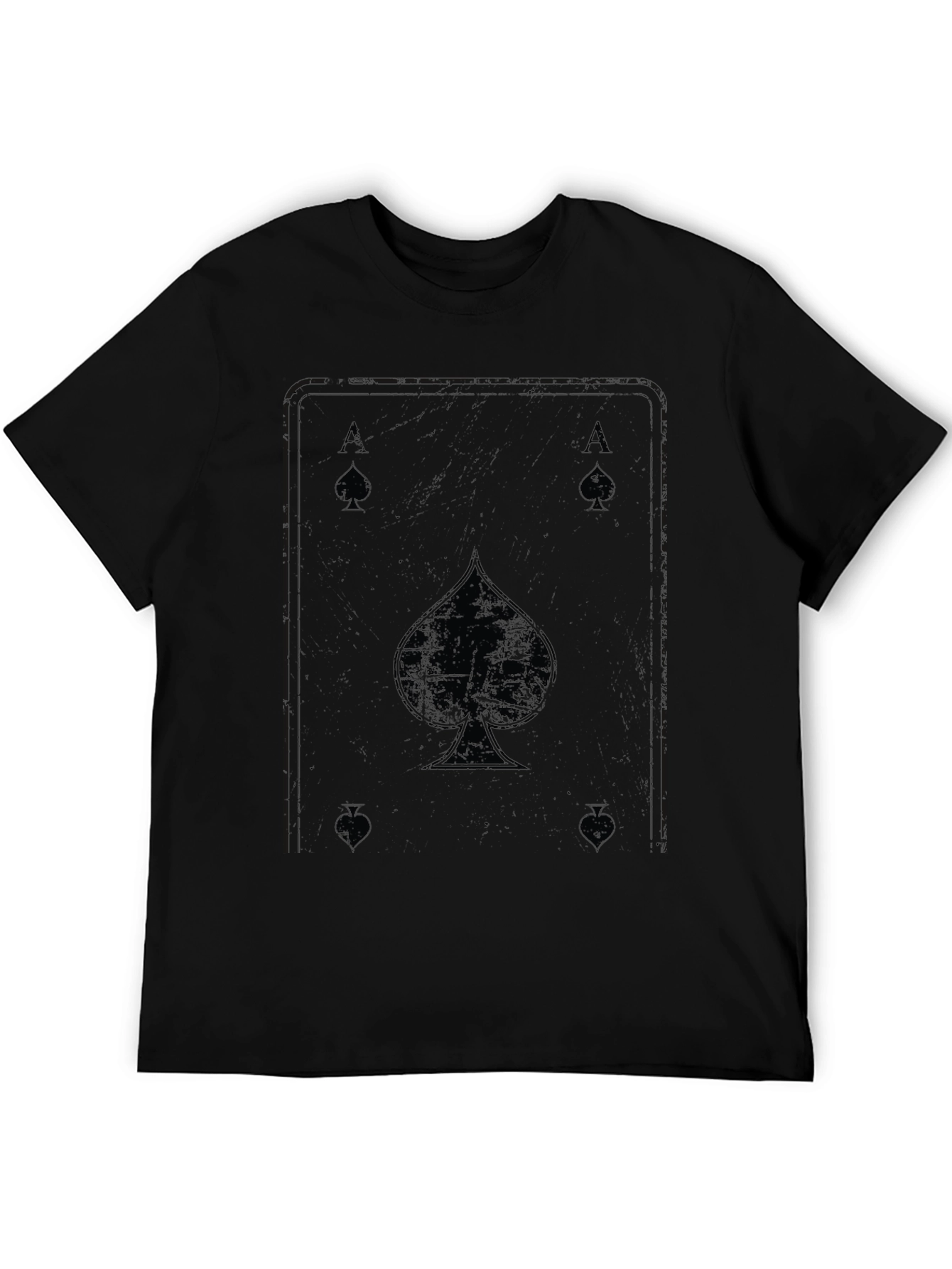 Ace of Spades Graphic Tee - Black Cotton T-Shirt