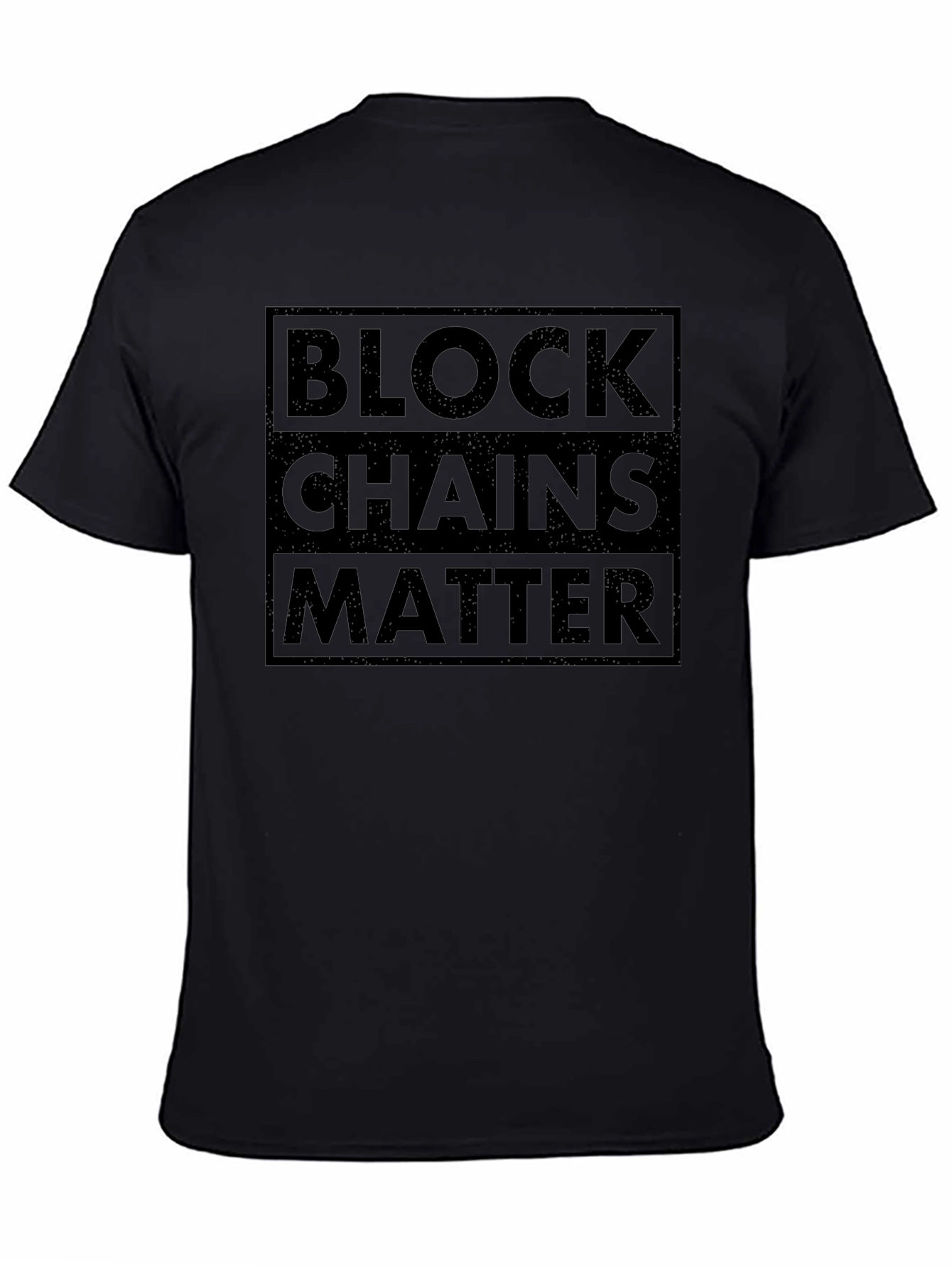 Blockchains Matter Graphic T-Shirt - Black