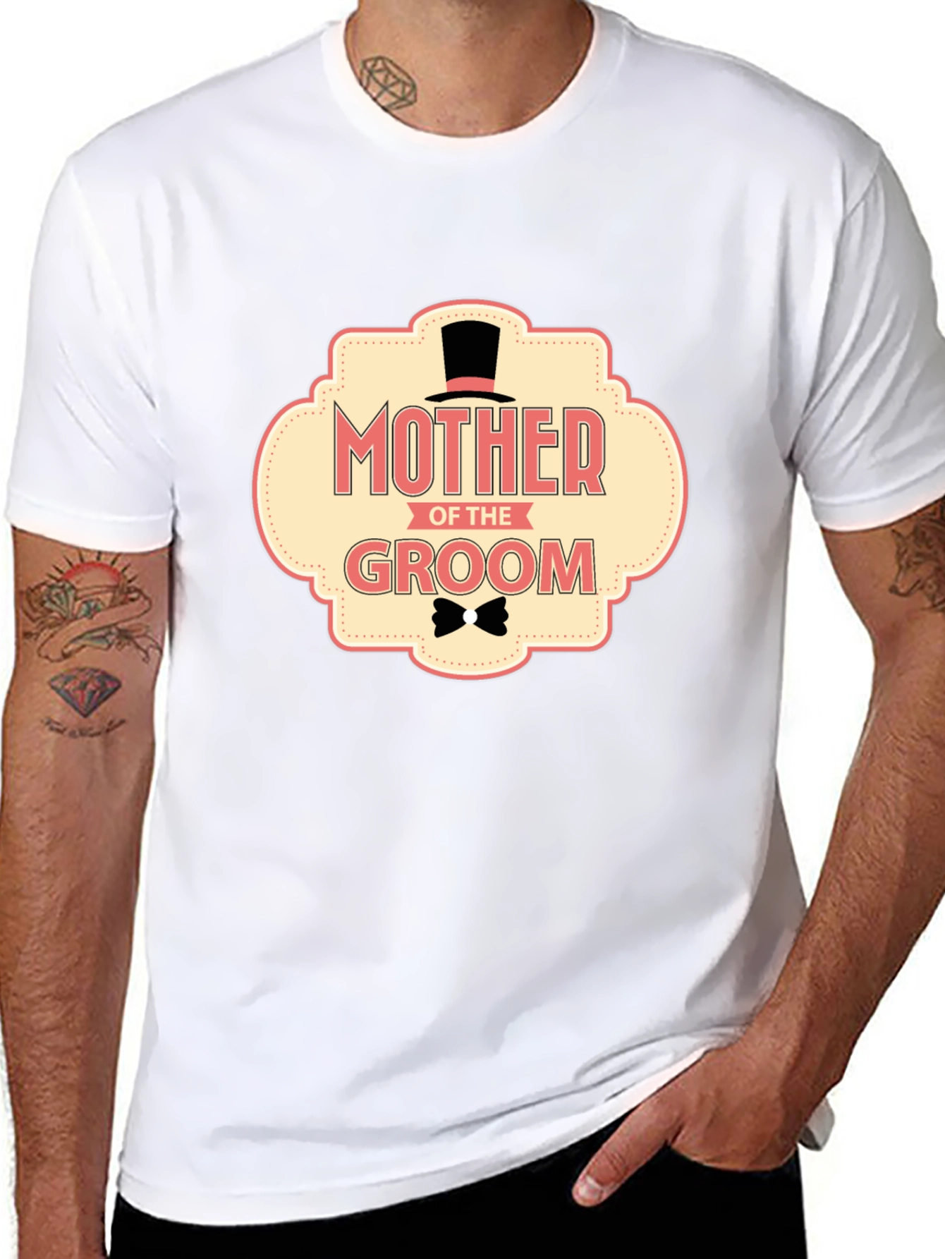 Mother of the Groom T-Shirt Black Wedding Tee