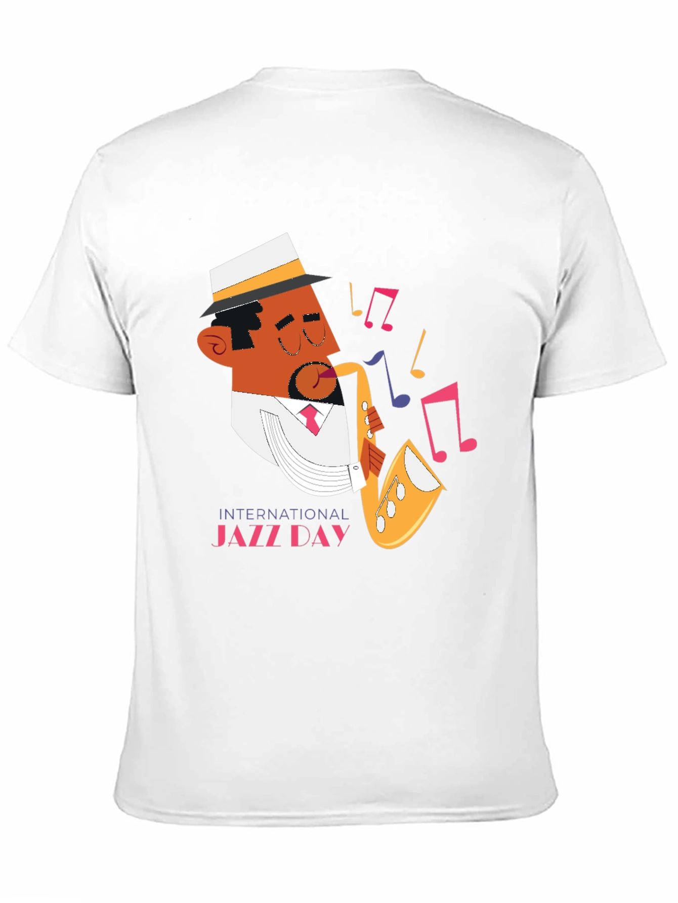 Jazz Day Graphic Black T-Shirt