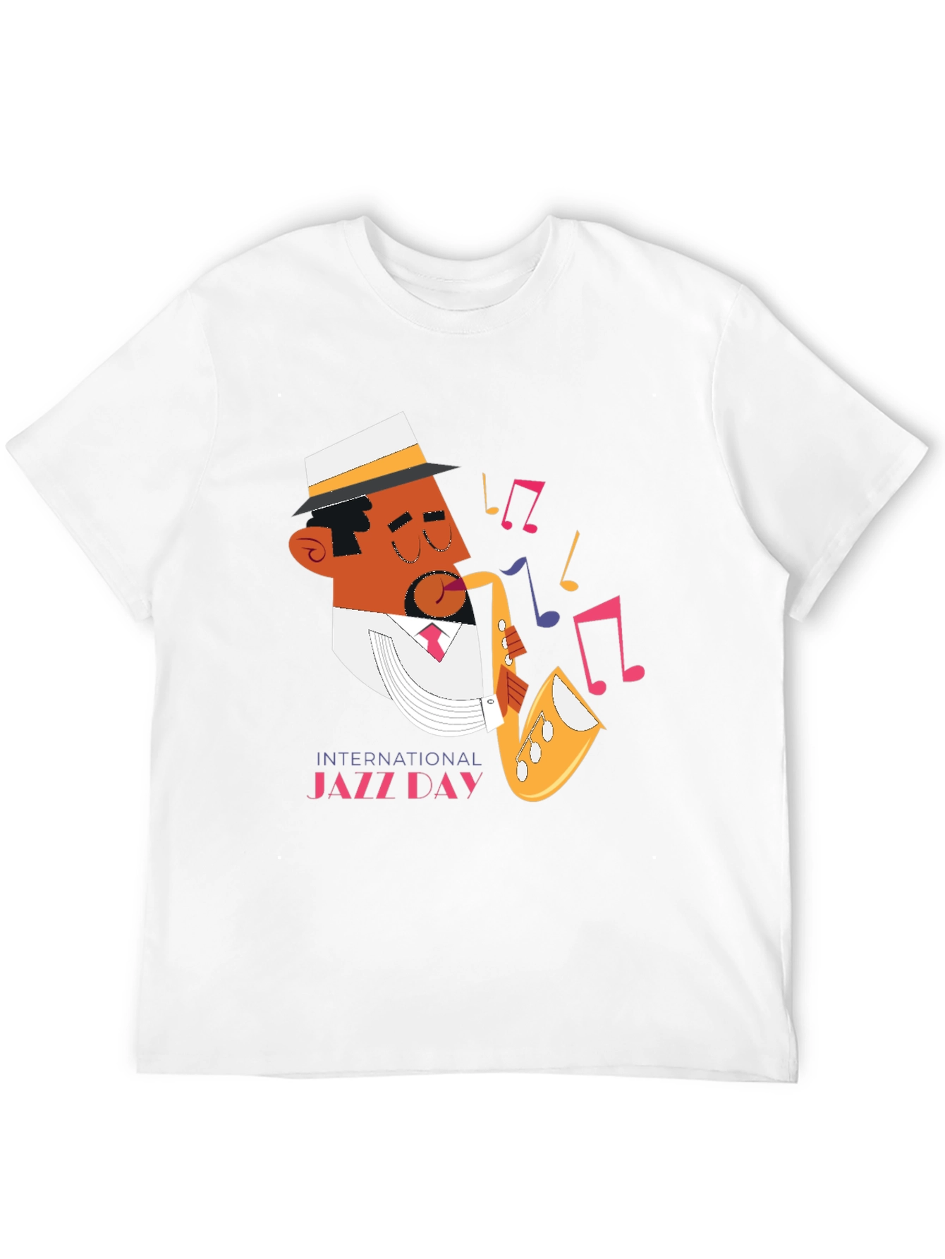 Jazz Day Graphic Black T-Shirt