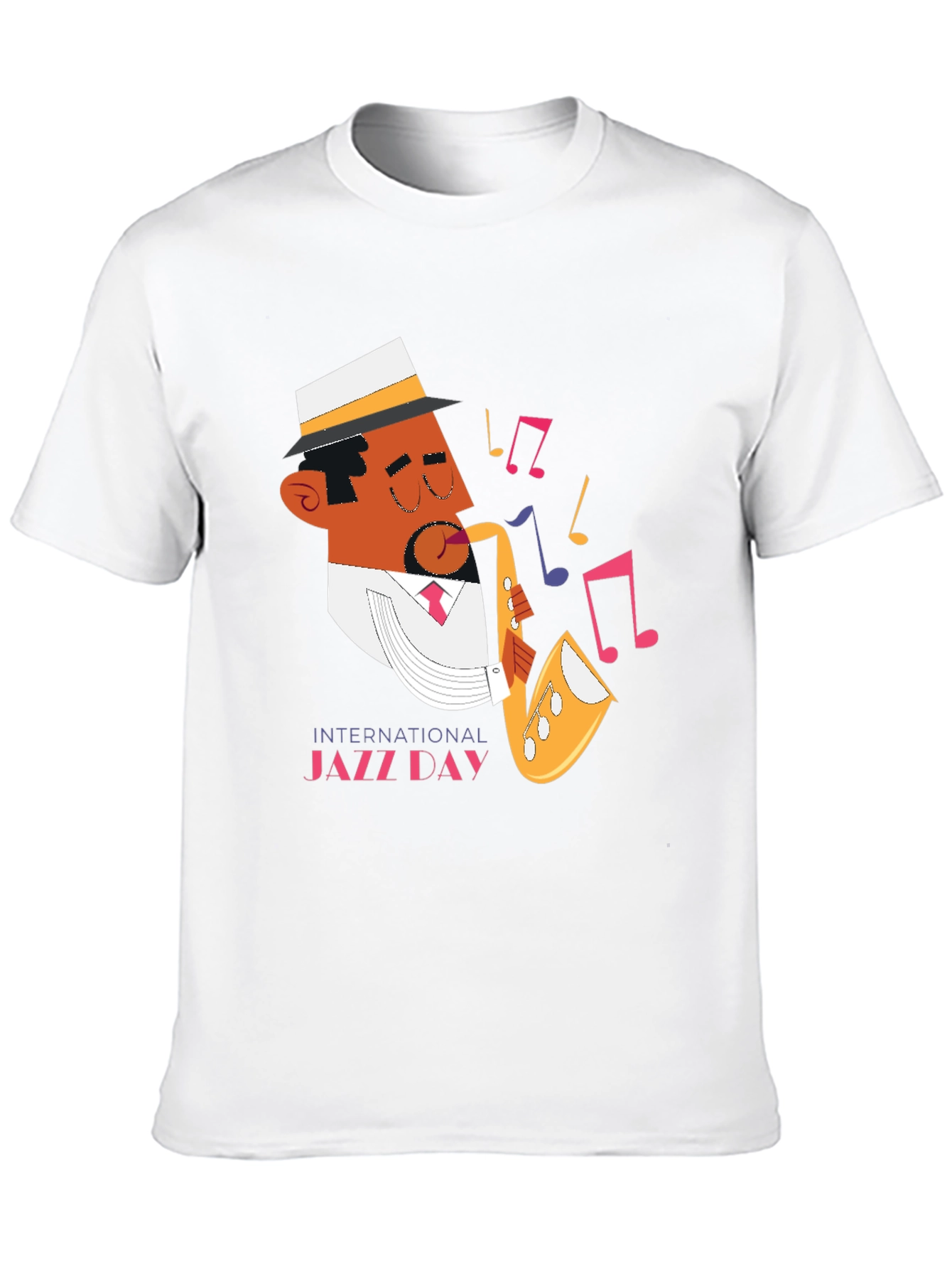 Jazz Day Graphic Black T-Shirt