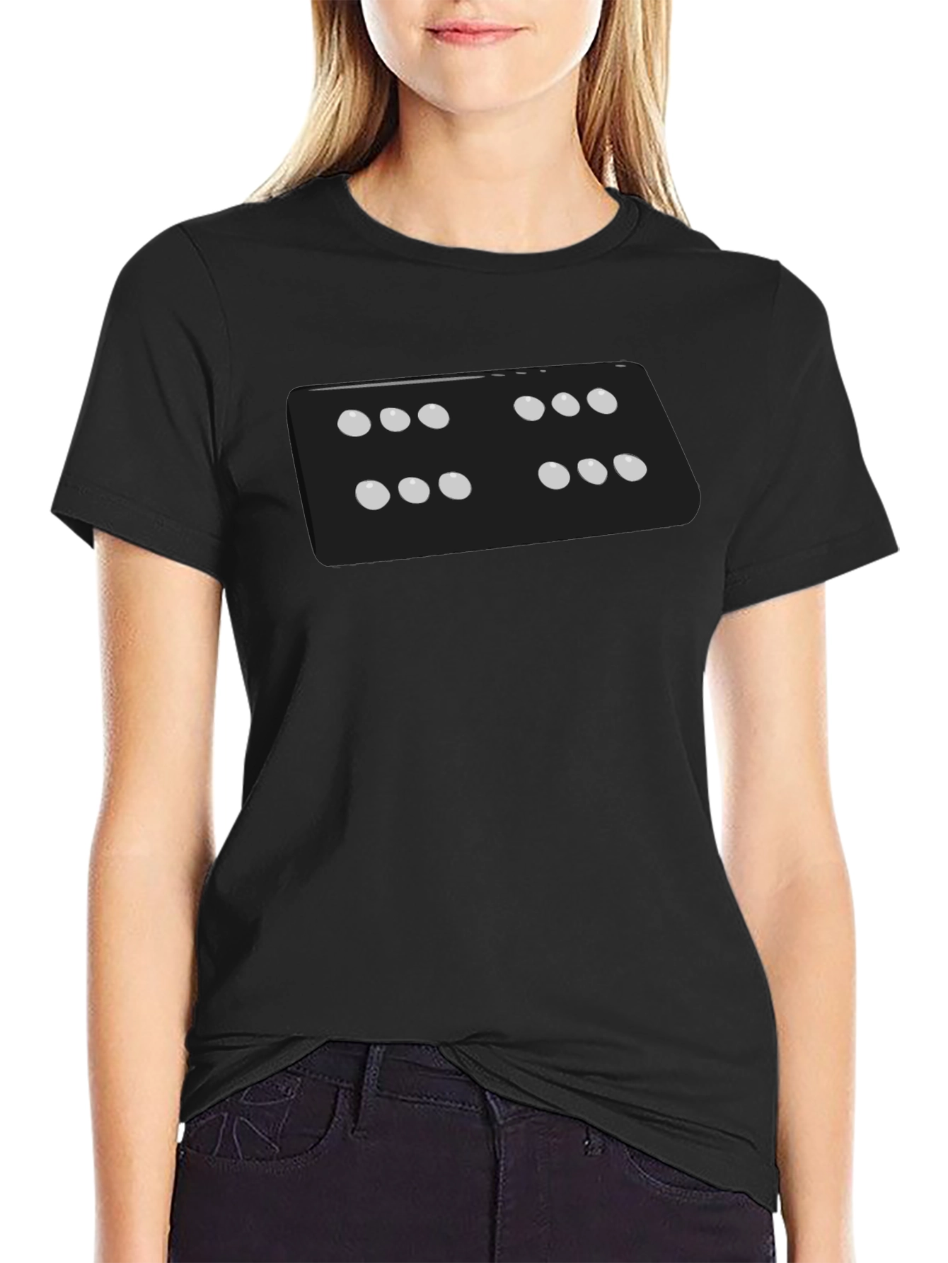 Dice Graphic T-Shirt - Black