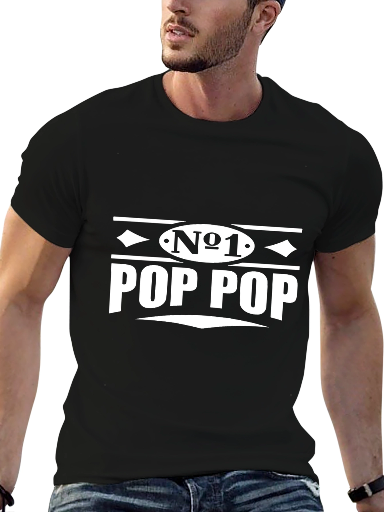 Number One Pop Pop T-Shirt - Grandfather Gift