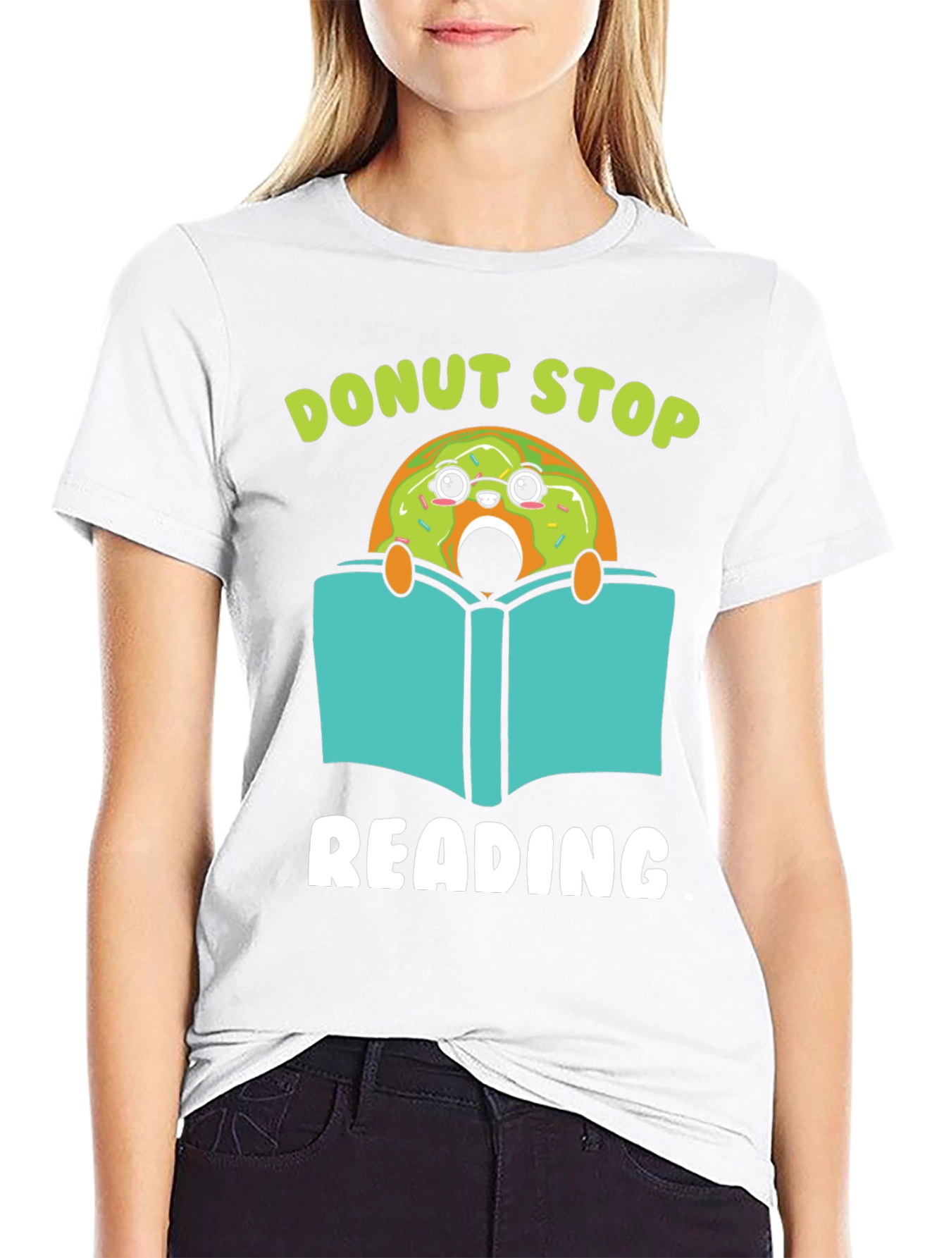 Donut Stop Reading Graphic Tee
