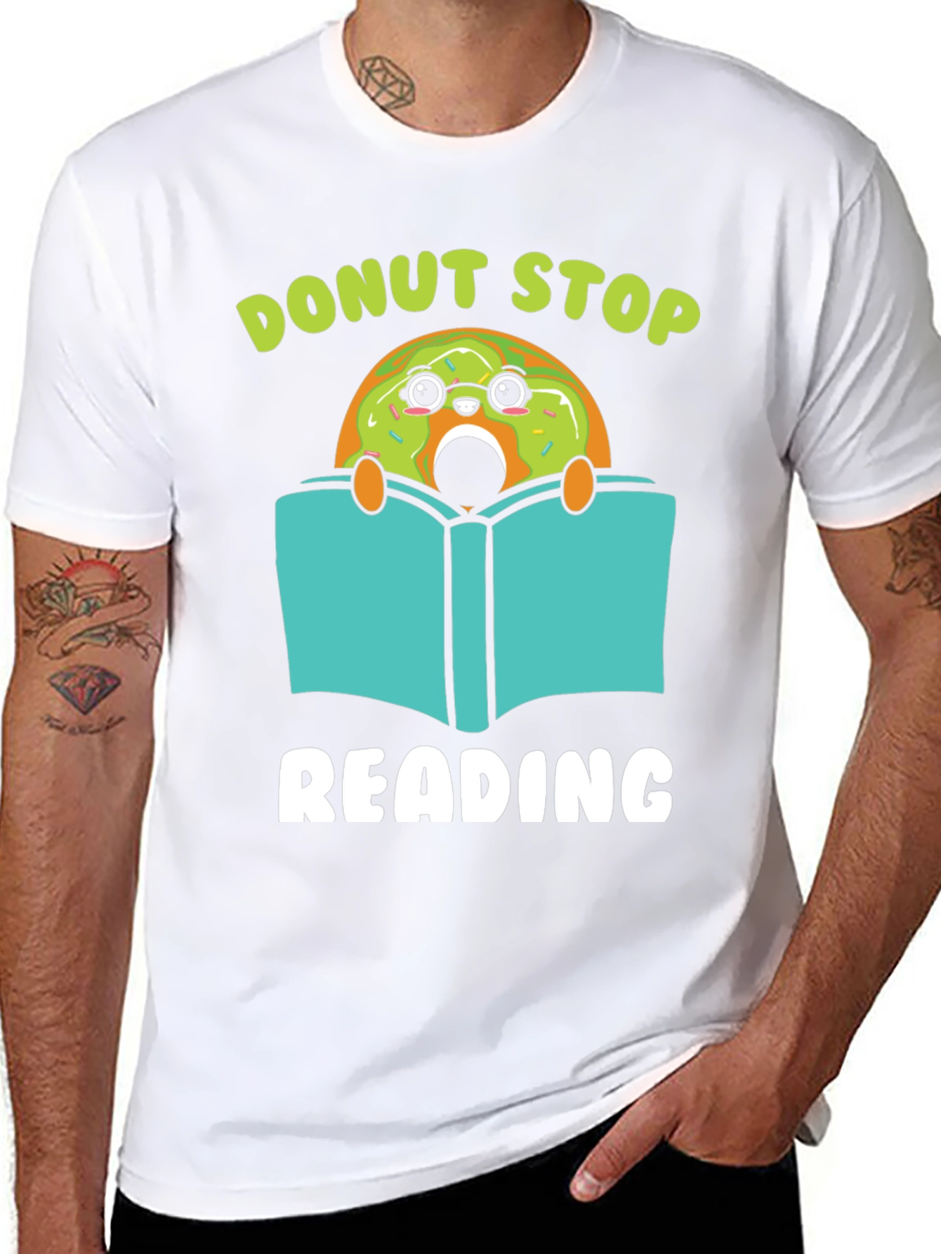 Donut Stop Reading Graphic Tee