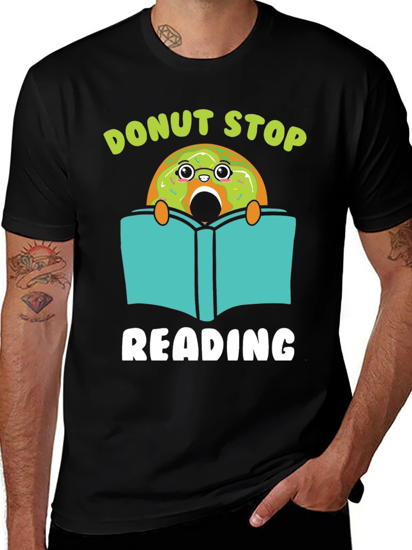 Donut Stop Reading Graphic Tee