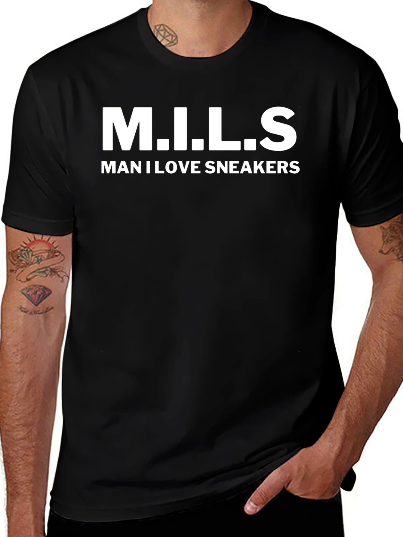 M.I.L.S Man I Love Sneakers Graphic T-Shirt