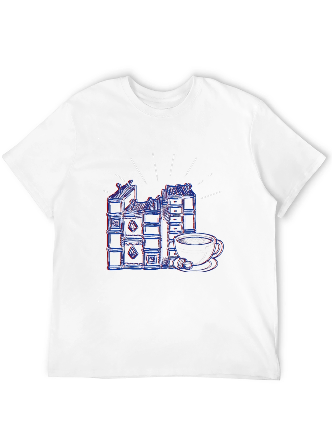 Retro Books and Coffee T-Shirt