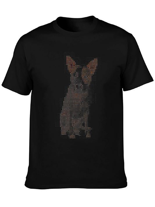Pixel Dog Graphic T-Shirt - Stylish Casual Wear