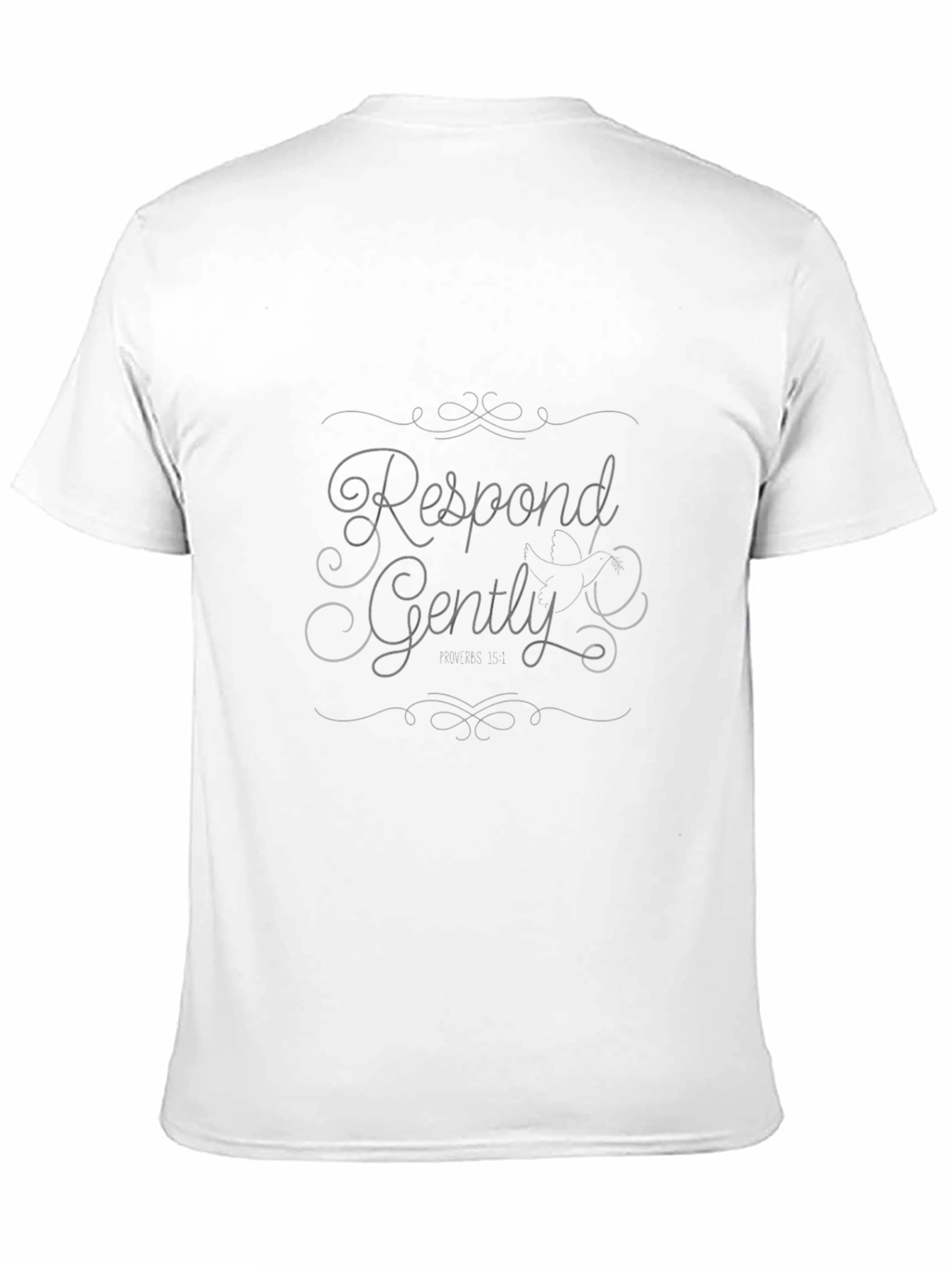 Respond Gently Black Tee - Stylish Comfort