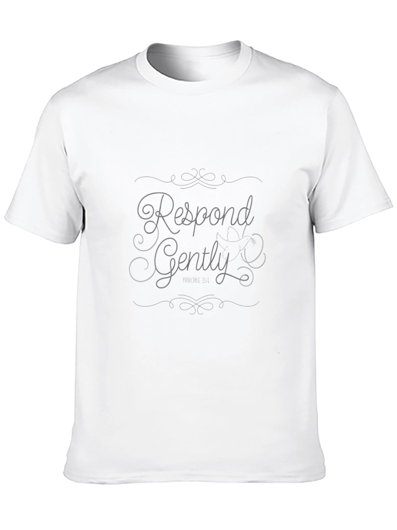 Respond Gently Black Tee - Stylish Comfort