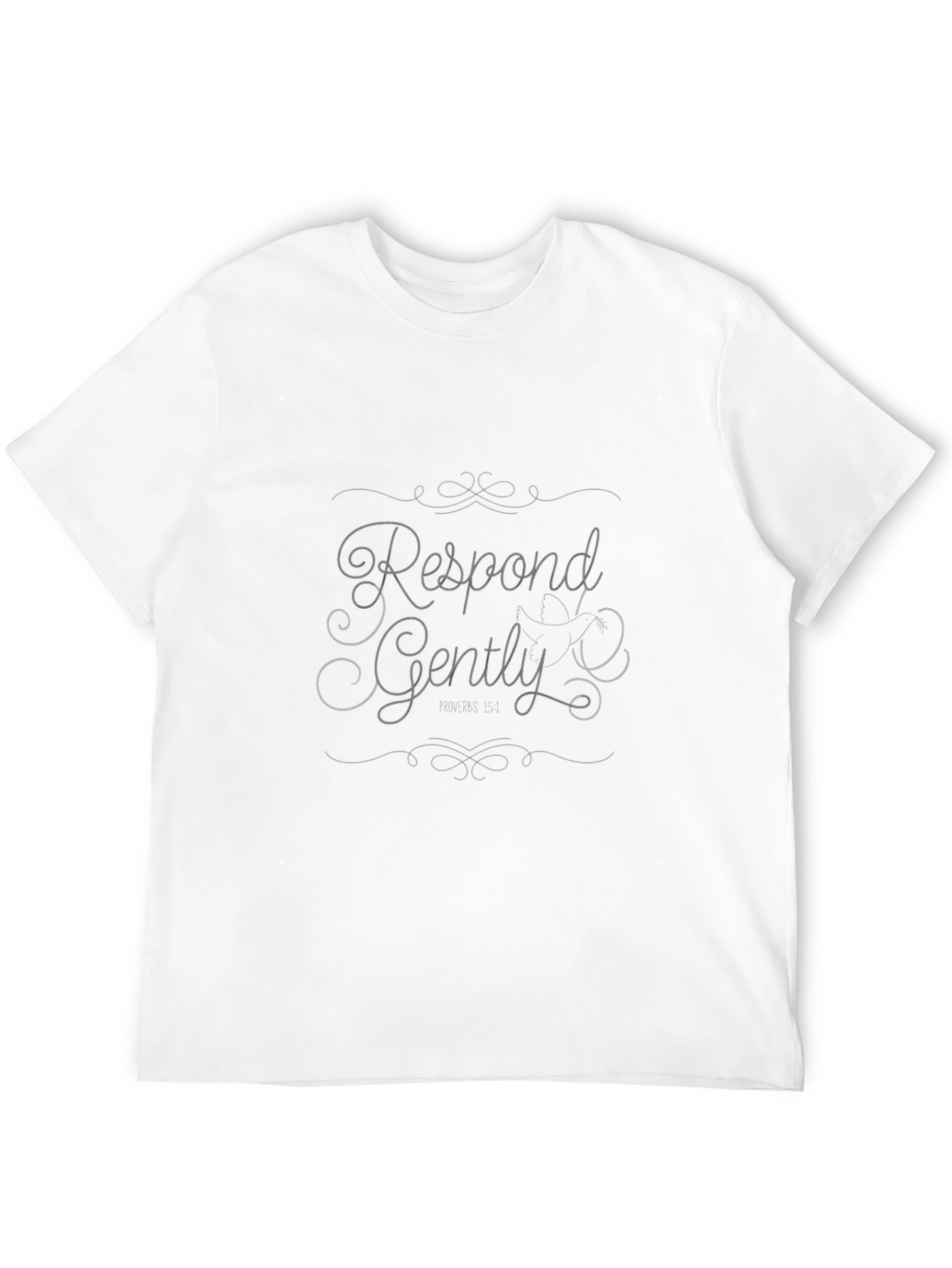 Respond Gently Black Tee - Stylish Comfort