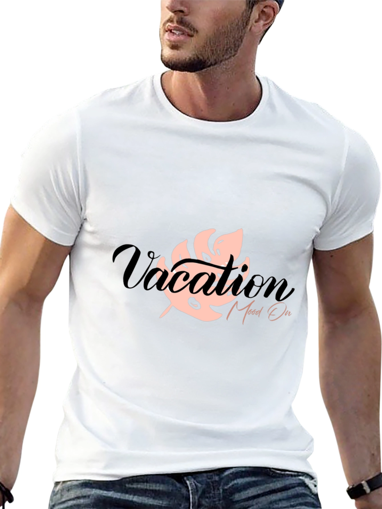 Vacation Mode On Black Graphic Tee
