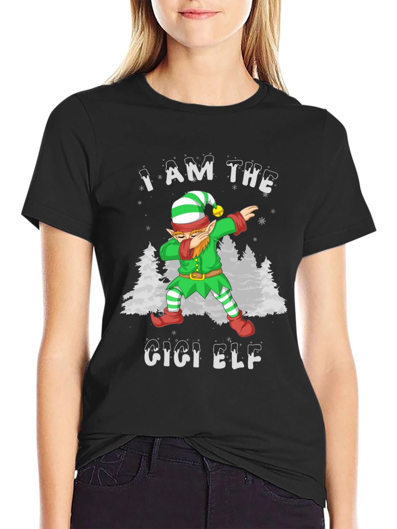 I am the Gigi Elf T-Shirt - Christmas Dab