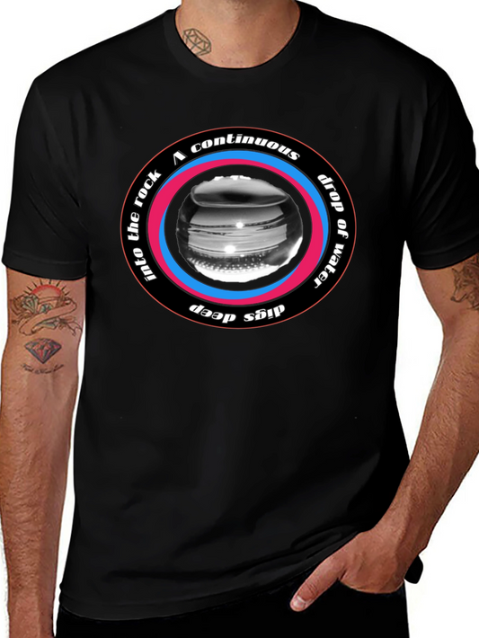 Continuous Drop Water Rock Deep T-Shirt