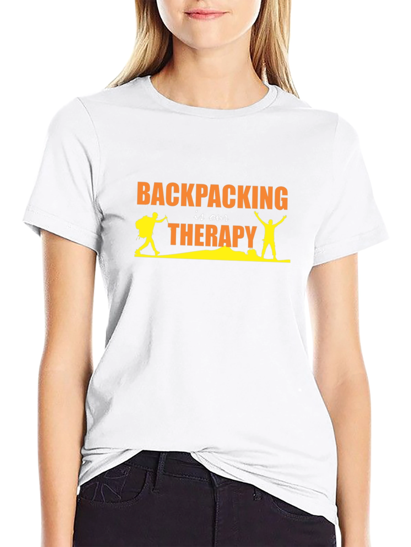 Backpacking is Our Therapy Graphic T-Shirt