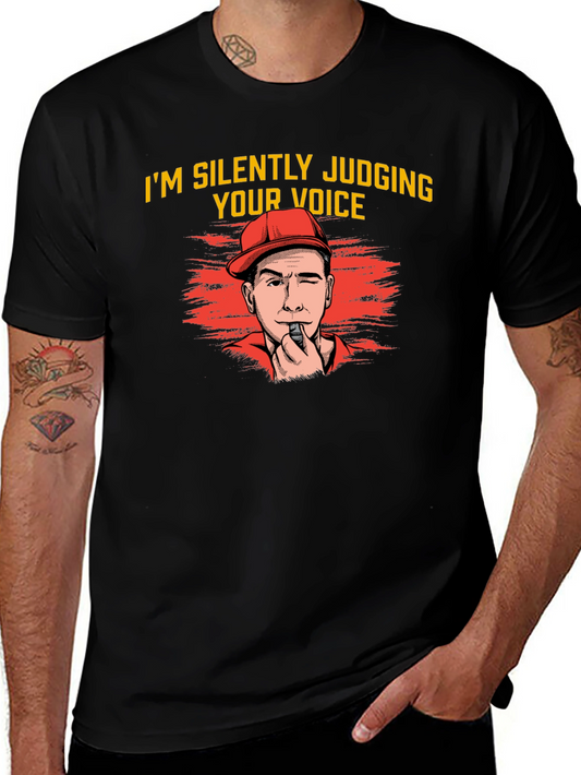 Silently Judging Voice Black T-Shirt