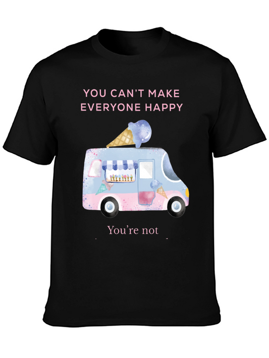 Ice Cream Truck Graphic T-Shirt - You Cant Make Everyone Happy