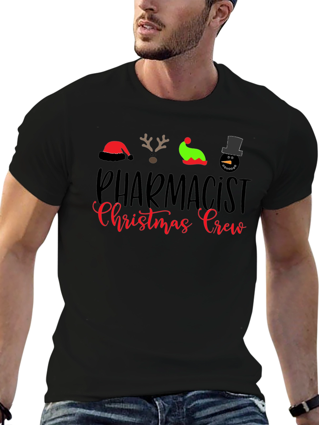 Pharmacist Christmas Crew Holiday T-Shirt