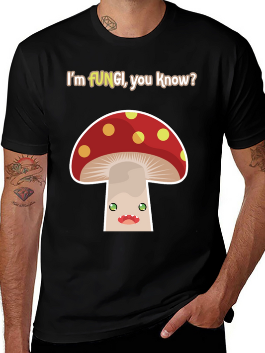Funny Fungi Mushroom Graphic T-Shirt