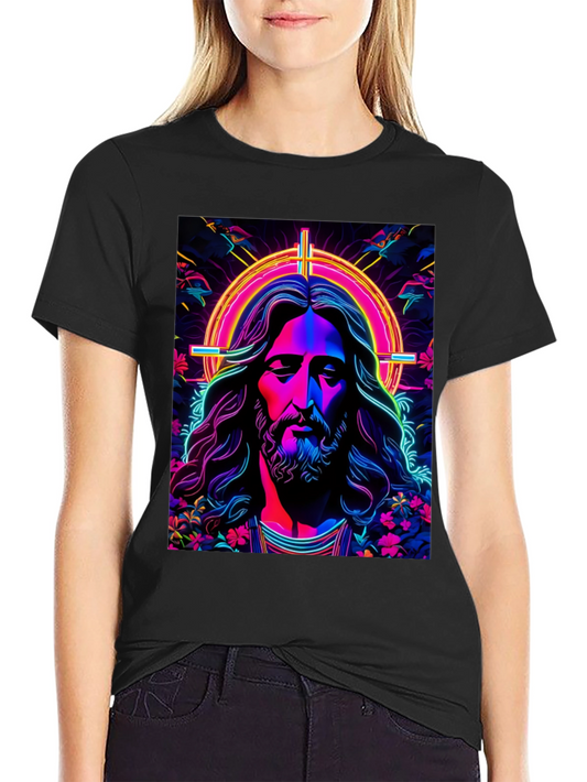 Neon Jesus Graphic Tee