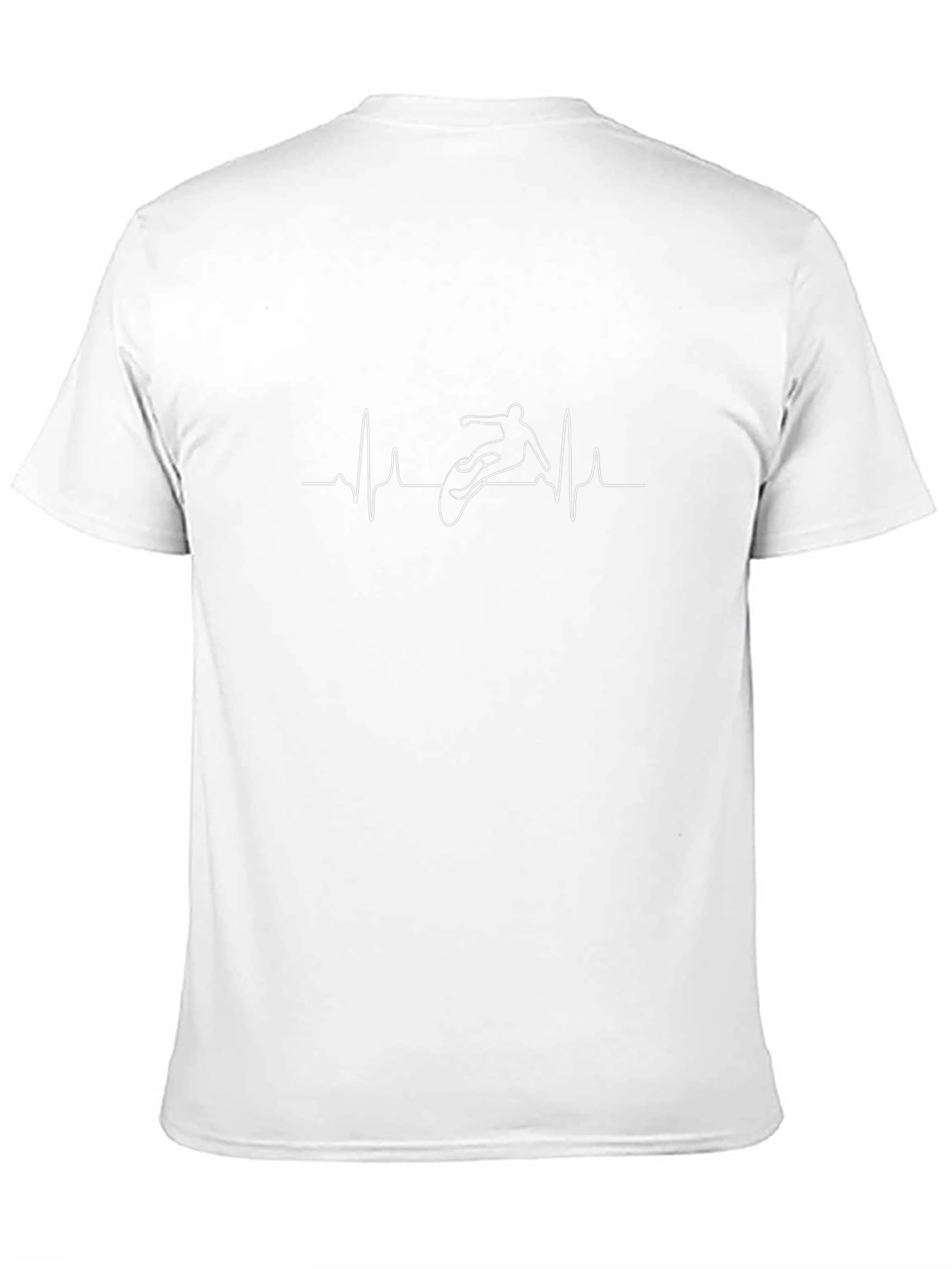 Heartbeat Skateboarder Graphic Tee - Black