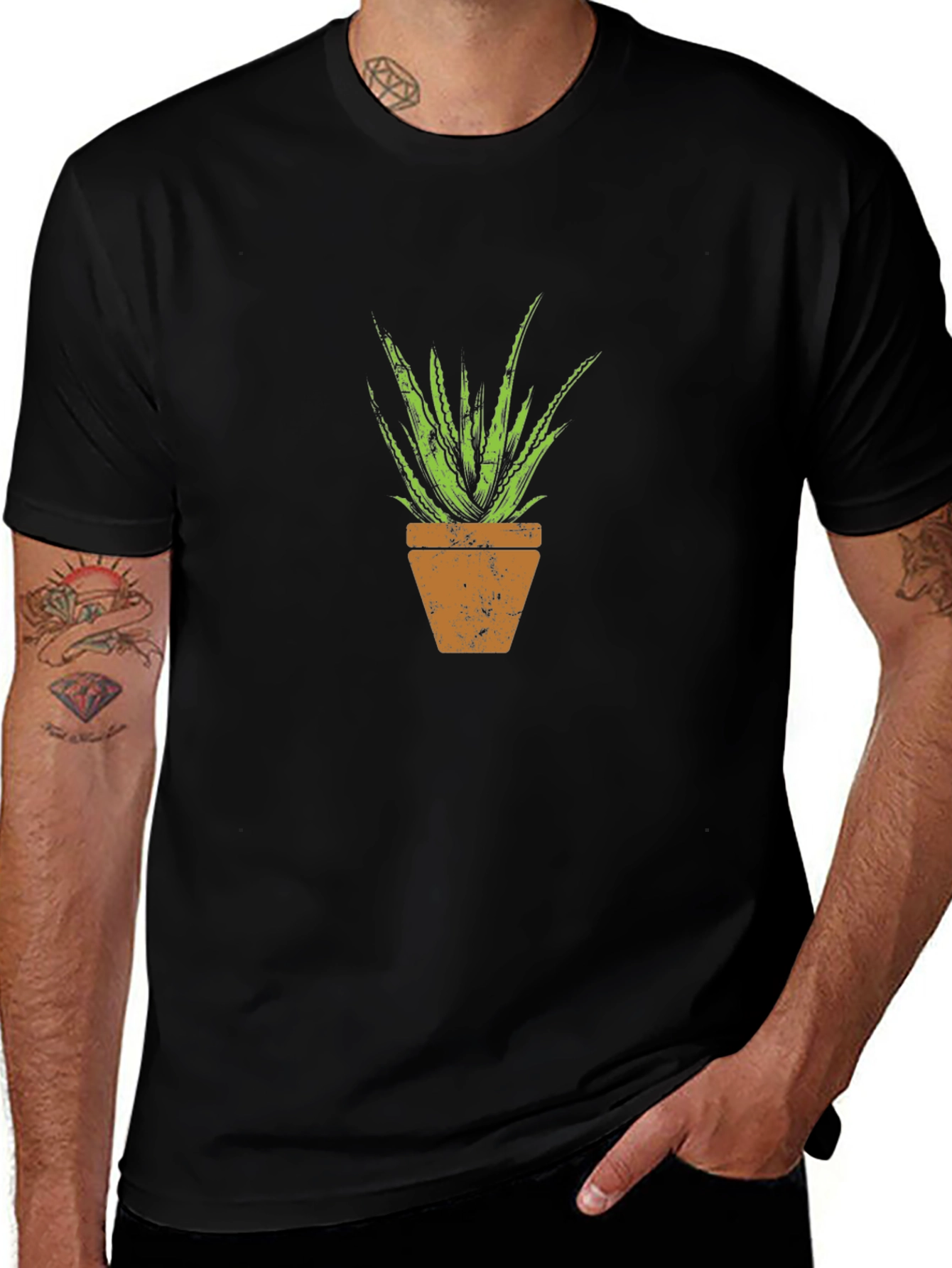 Aloe Vera Plant Graphic T-Shirt