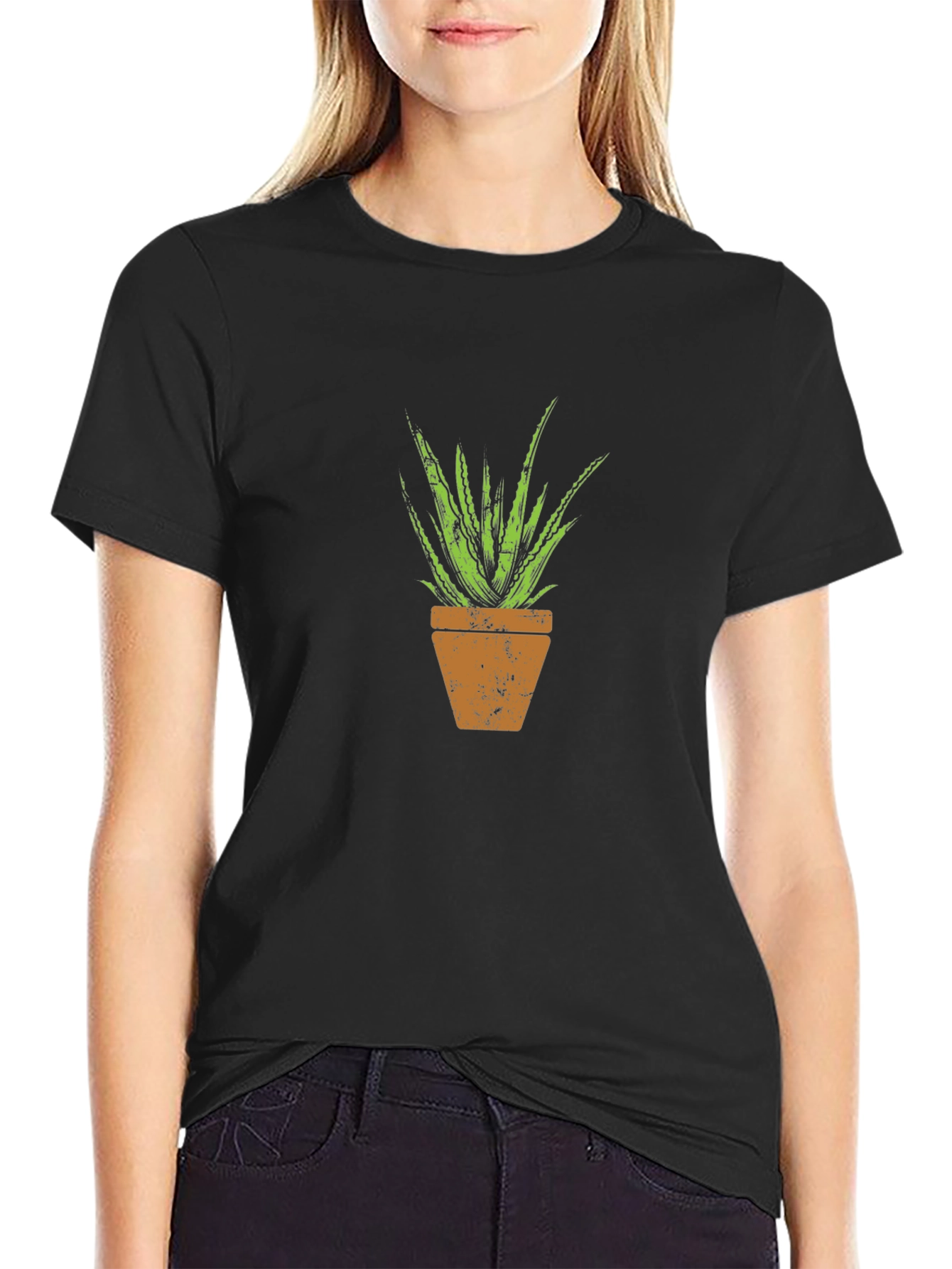 Aloe Vera Plant Graphic T-Shirt