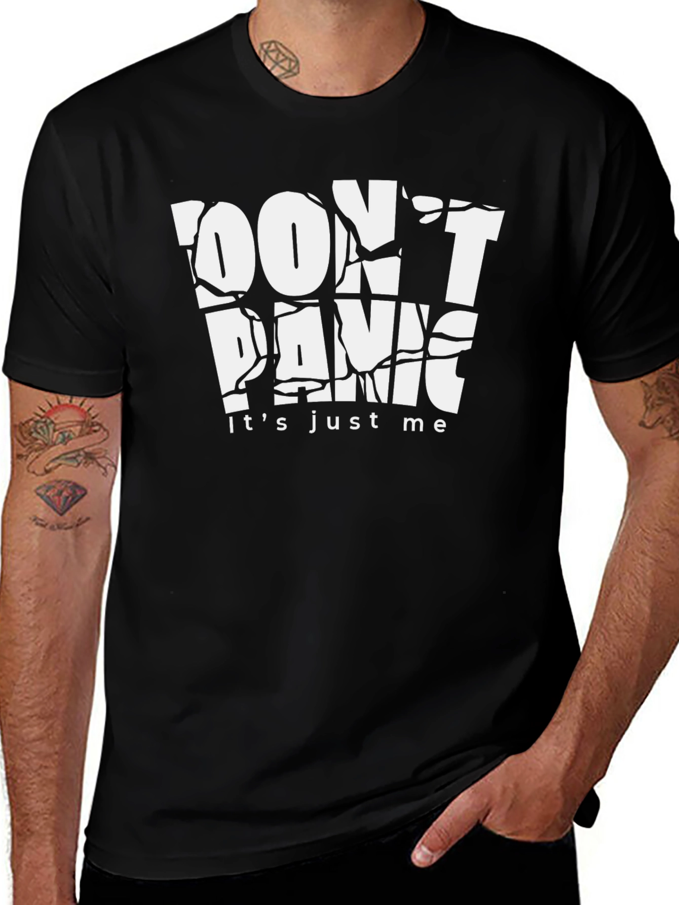 Dont Panic T-Shirt - Funny Graphic Tee