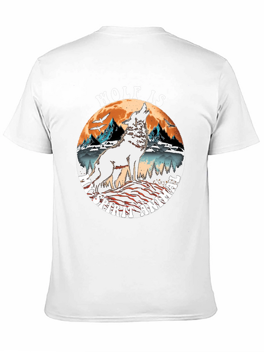 Wolf Moon Graphic Tee - Unisex Black T-Shirt