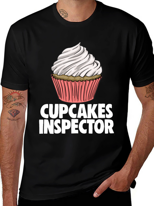 Cupcakes Inspector Funny Graphic T-Shirt