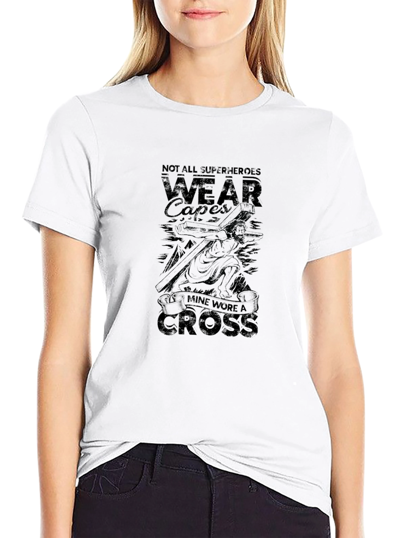 Jesus Wore A Cross Graphic T-Shirt