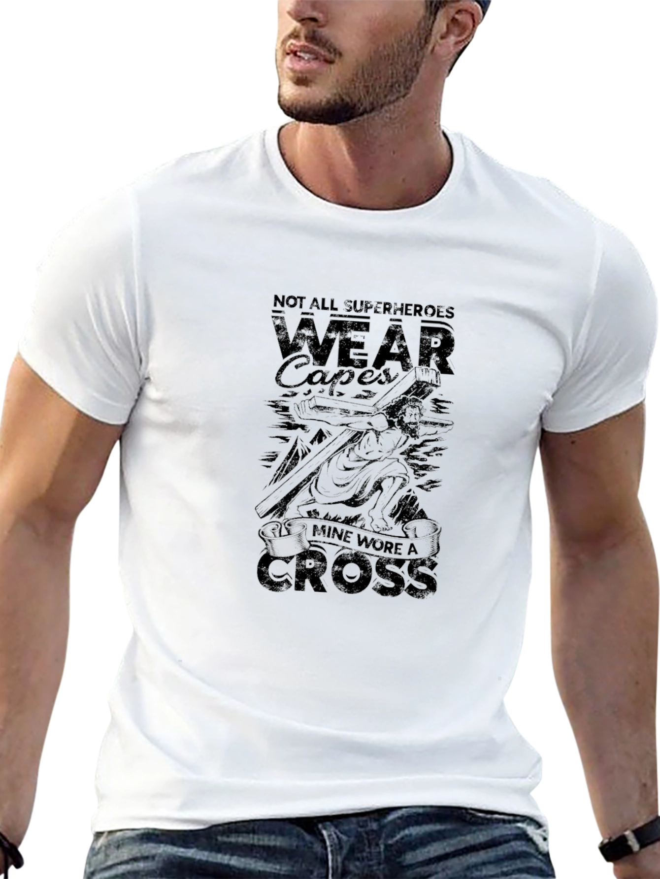 Jesus Wore A Cross Graphic T-Shirt