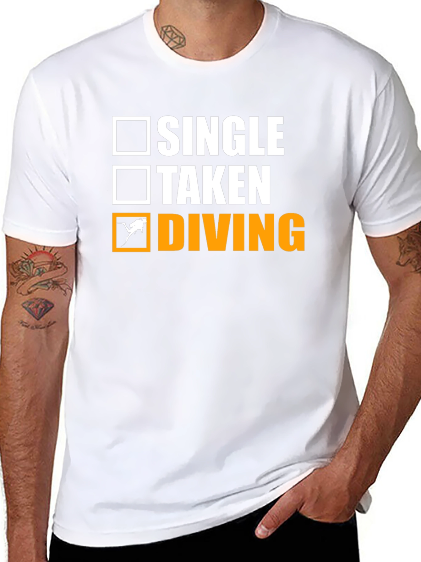 Single Taken Diving T-Shirt Diver Gift