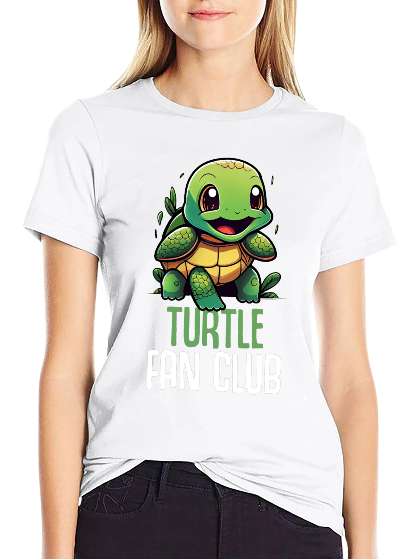 Turtle Fan Club T-Shirt - Cute Cartoon Turtle Design