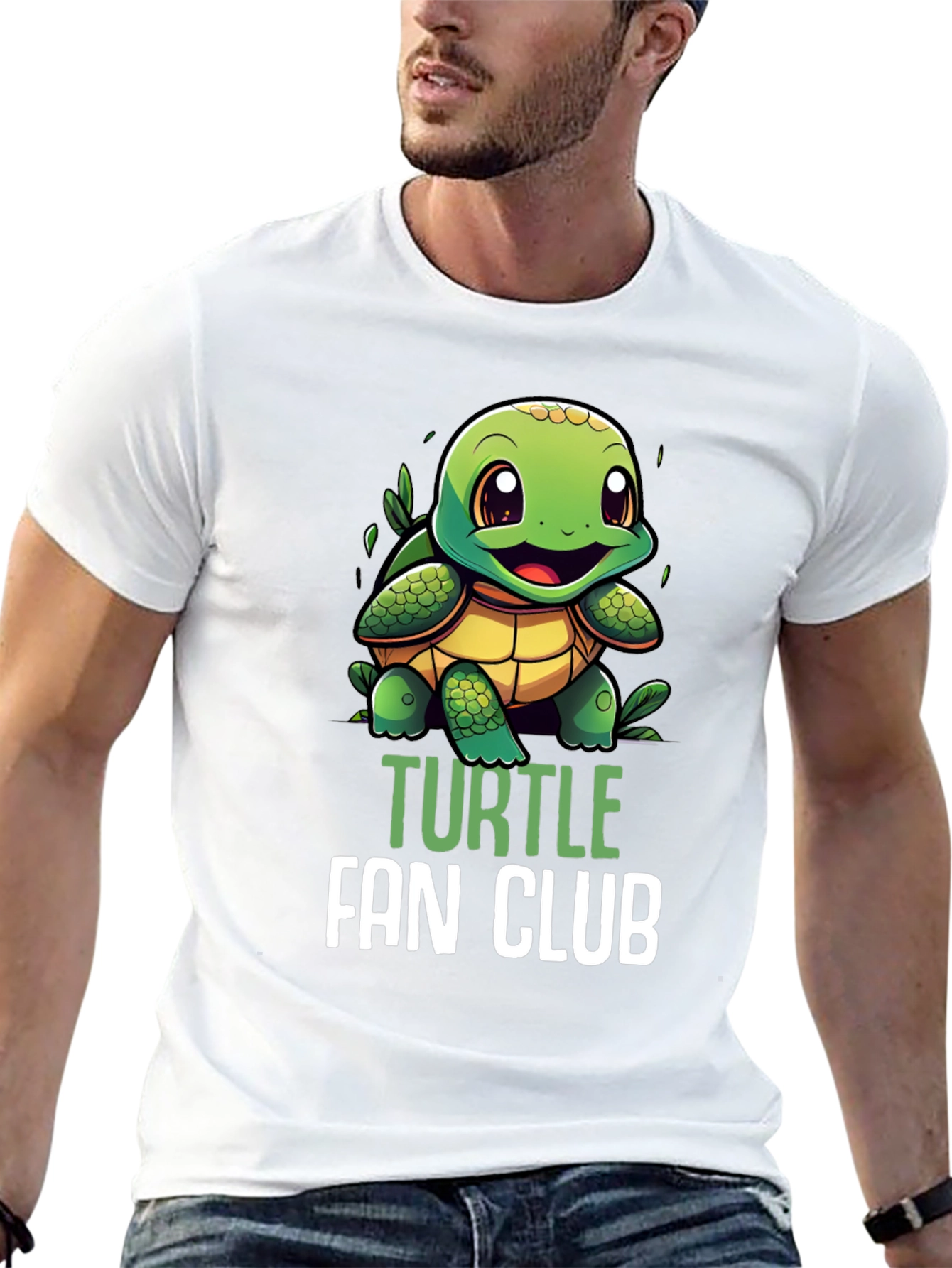 Turtle Fan Club T-Shirt - Cute Cartoon Turtle Design
