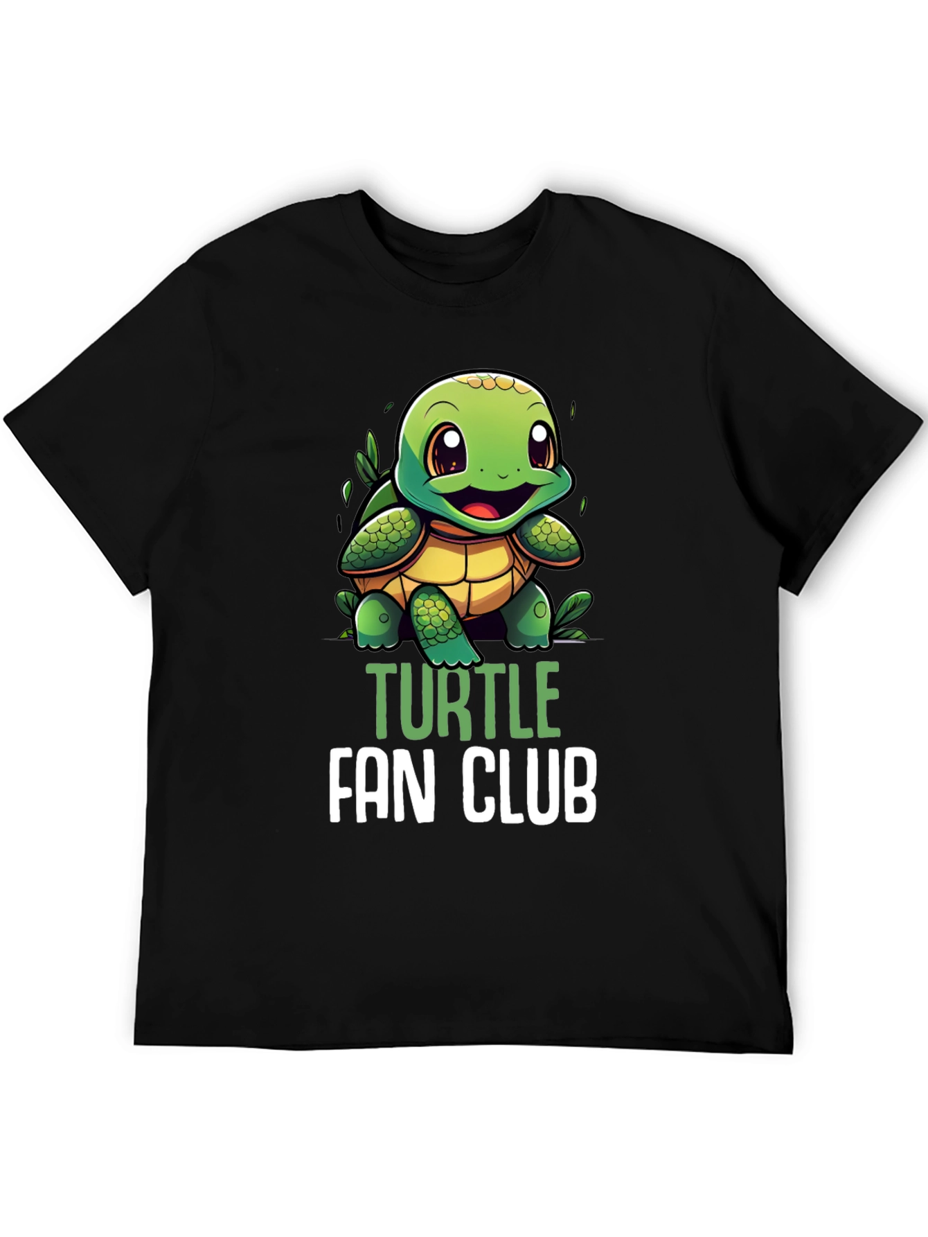 Turtle Fan Club T-Shirt - Cute Cartoon Turtle Design