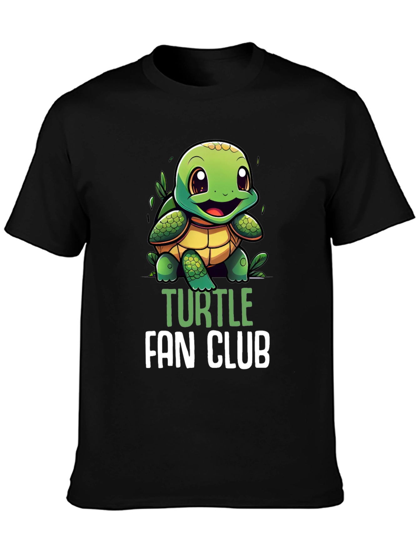 Turtle Fan Club T-Shirt - Cute Cartoon Turtle Design