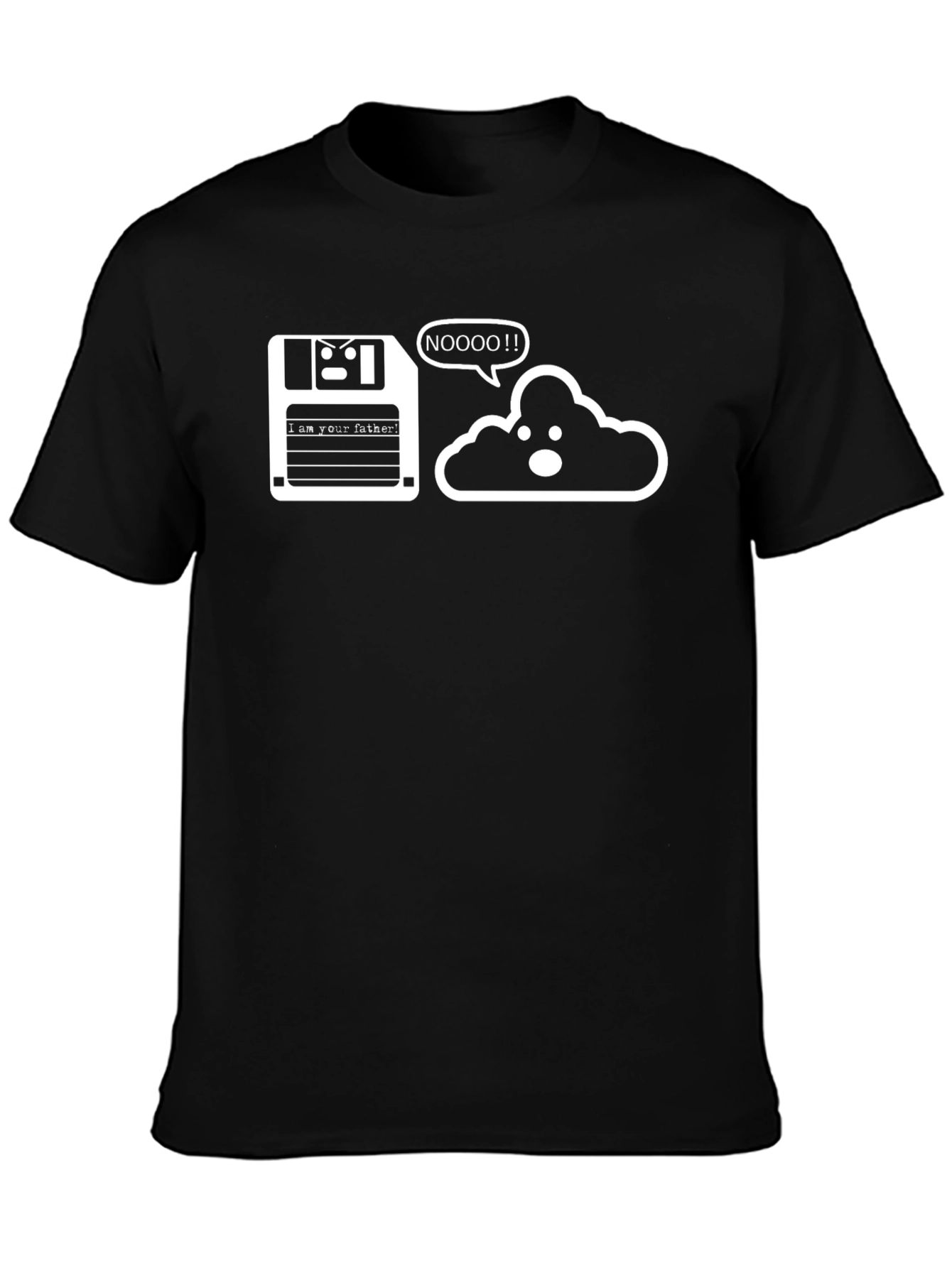 Floppy Disk Father Cloud NOOOO! T-Shirt