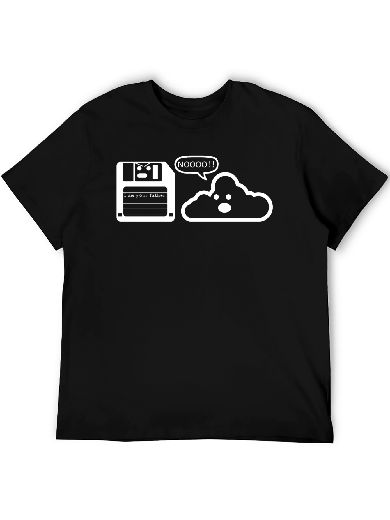 Floppy Disk Father Cloud NOOOO! T-Shirt