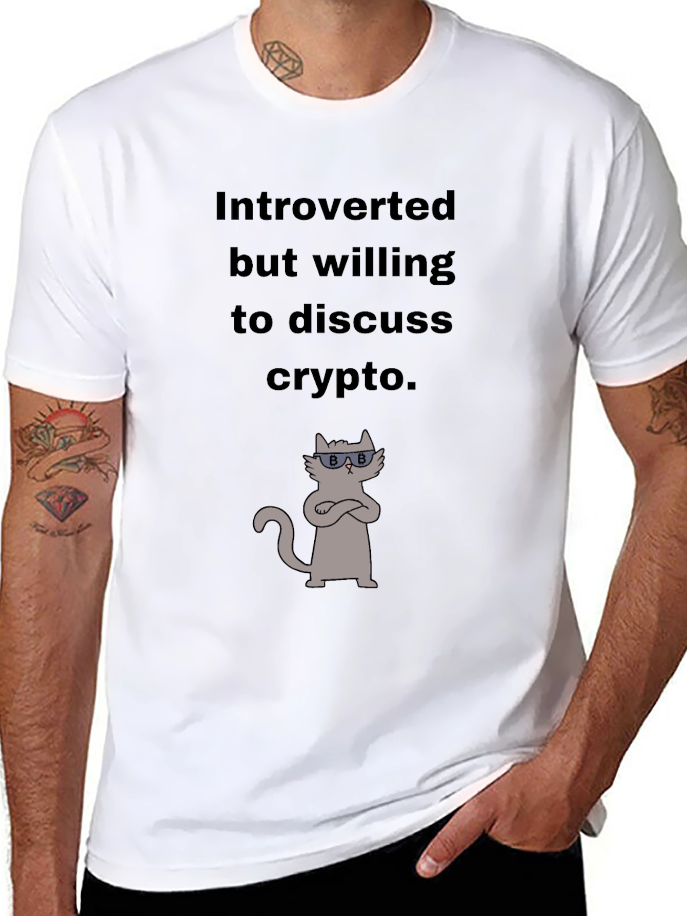 Introverted Crypto Cat T-Shirt