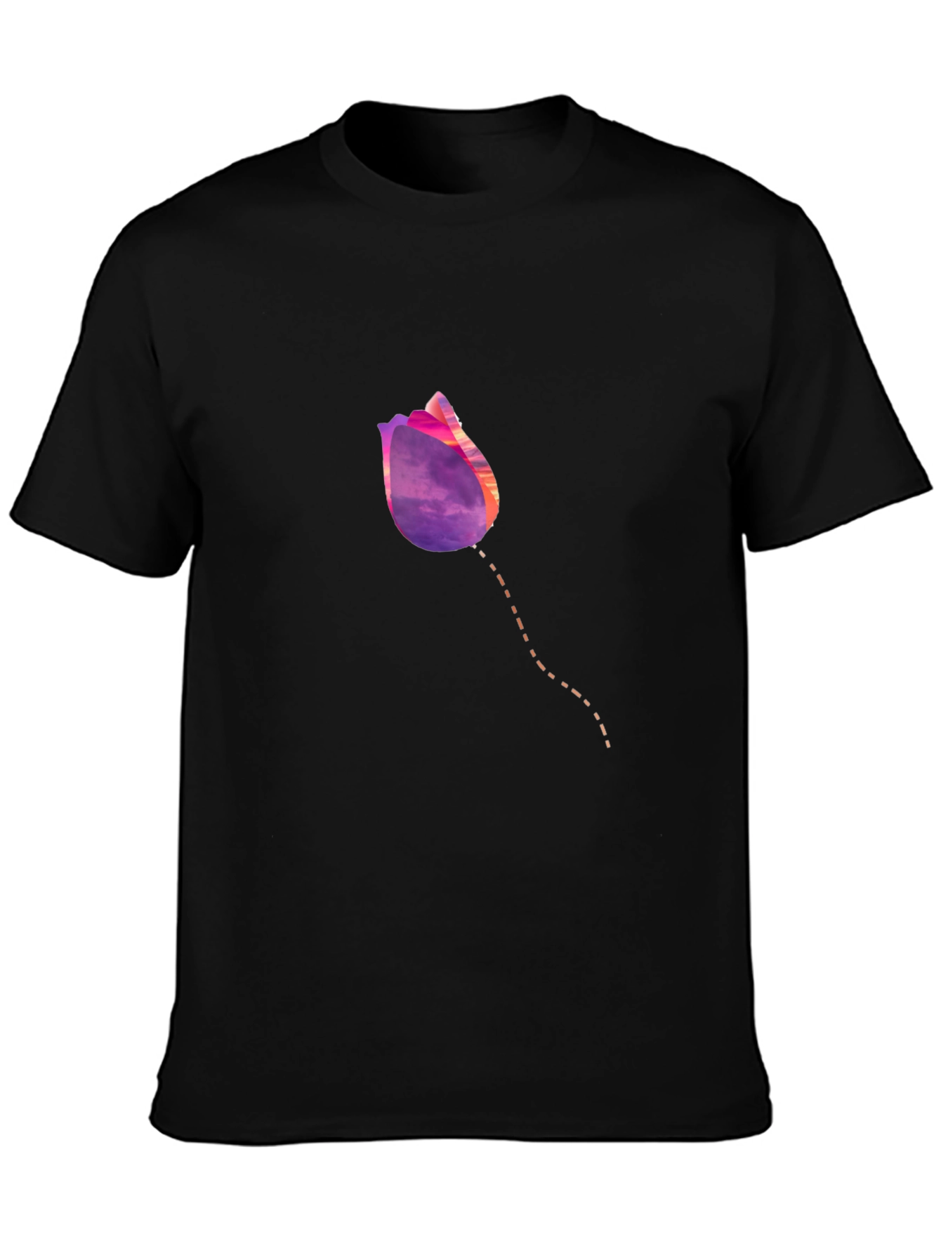 Tulip Sunset Graphic T-Shirt - Modern Casual Tee