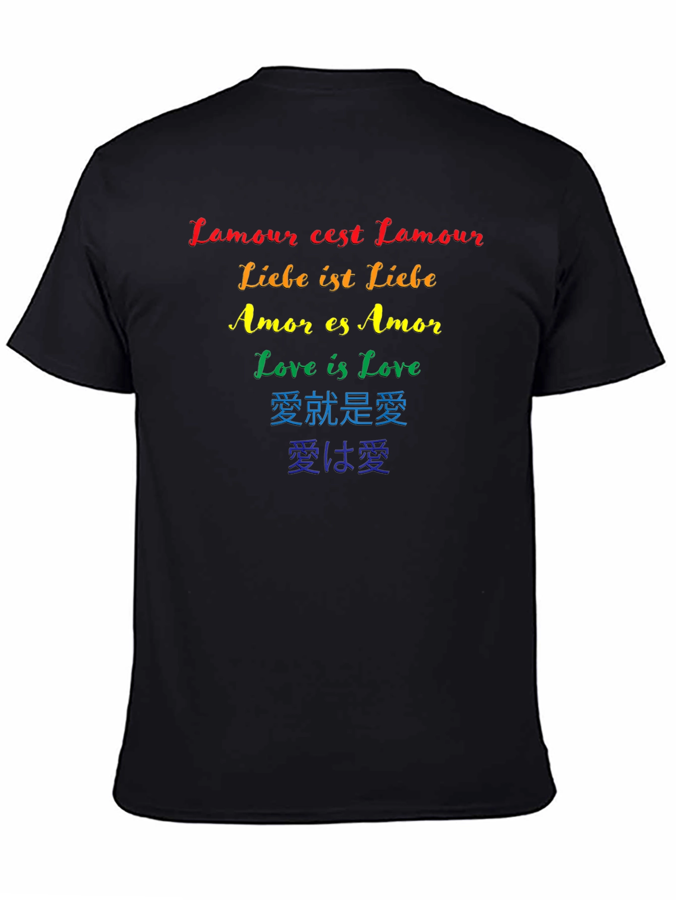 Love Is Love Pride T-Shirt - Rainbow Text
