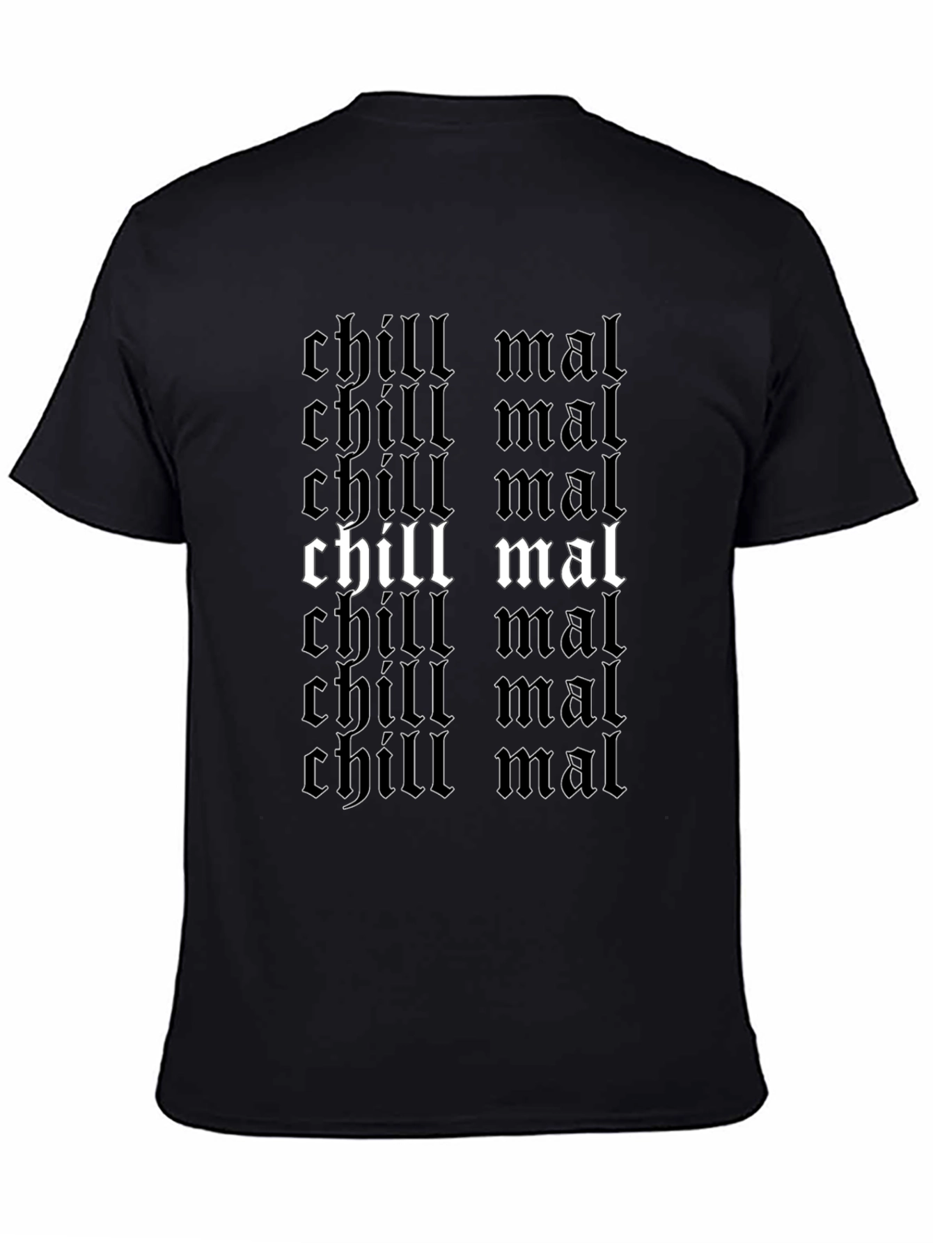 Chill Mal T-Shirt - Gothic Style Black Tee