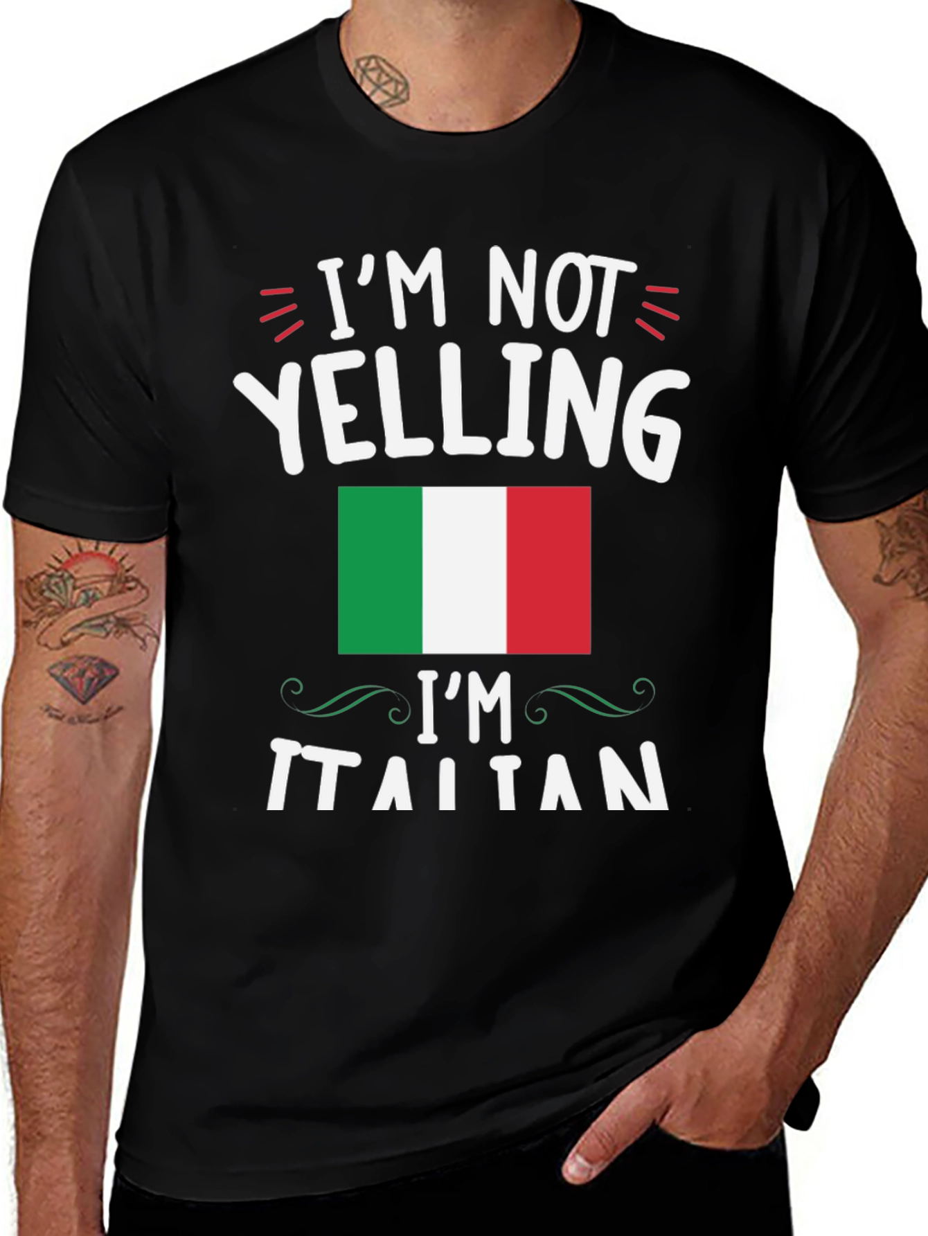 Im Not Yelling Im Italian T-Shirt
