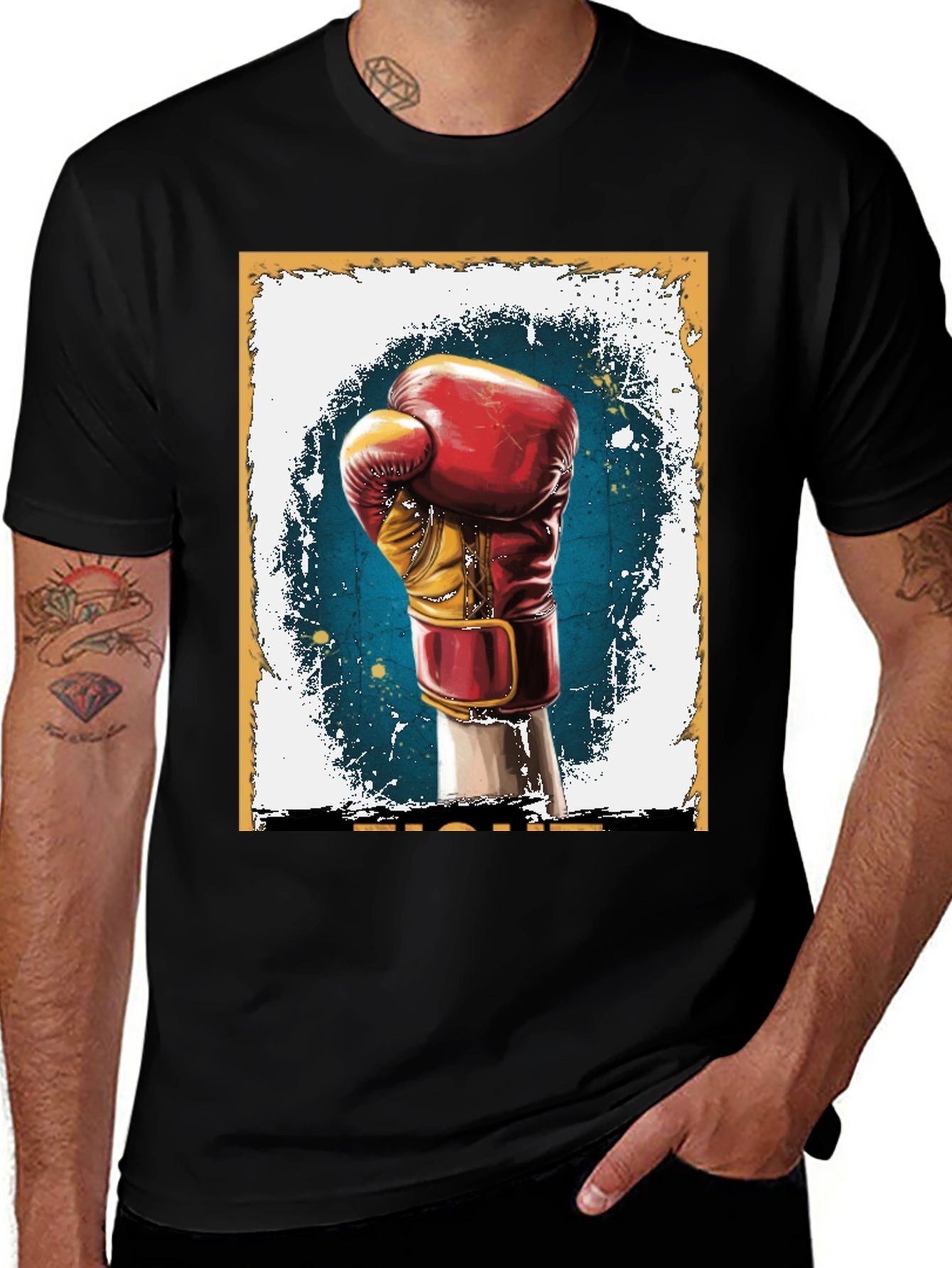 Fight Boxing Glove Graphic Tee